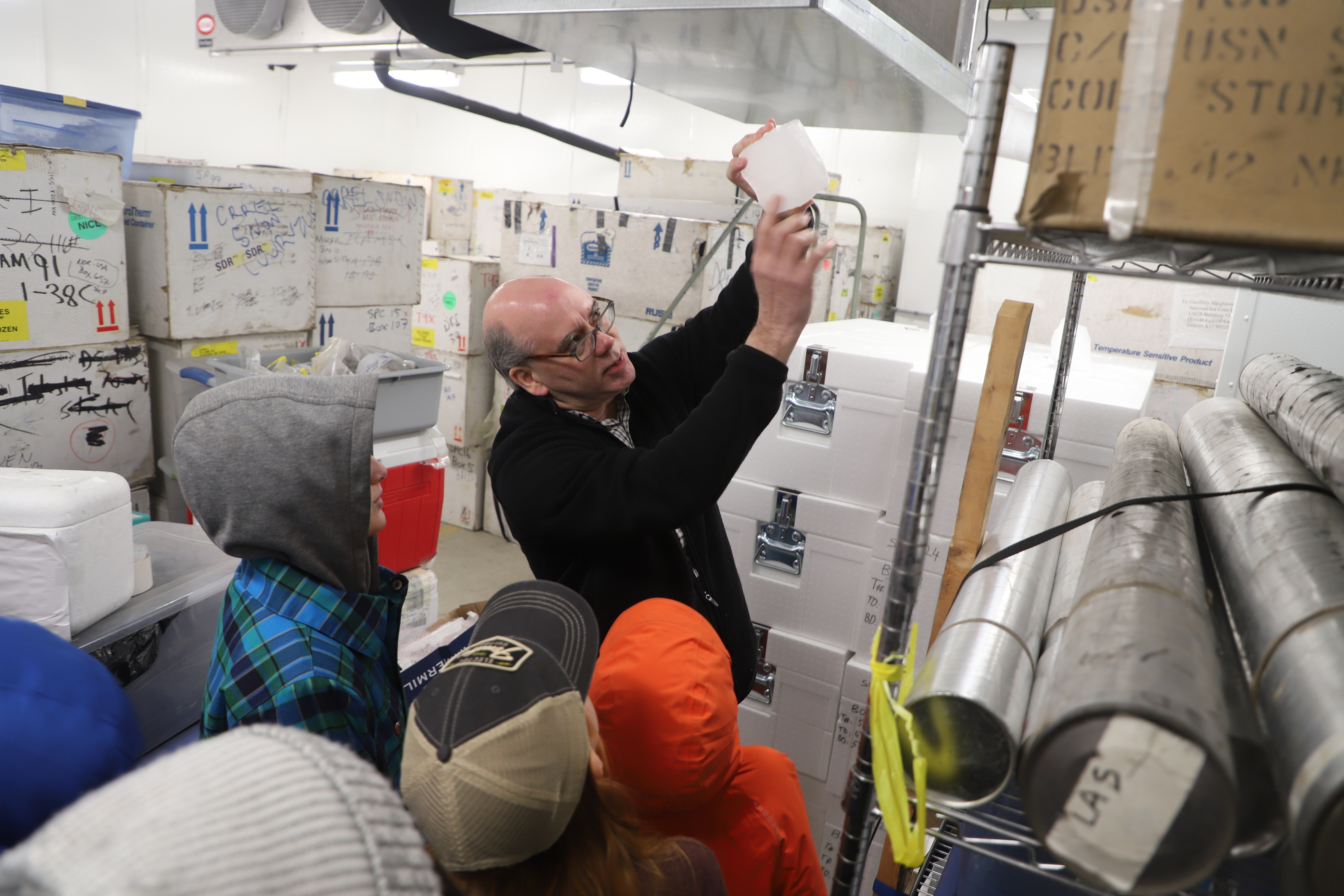 For our innovation project we went to CRREL and they showed us ice cores from greenland dated over 60,00 years ago