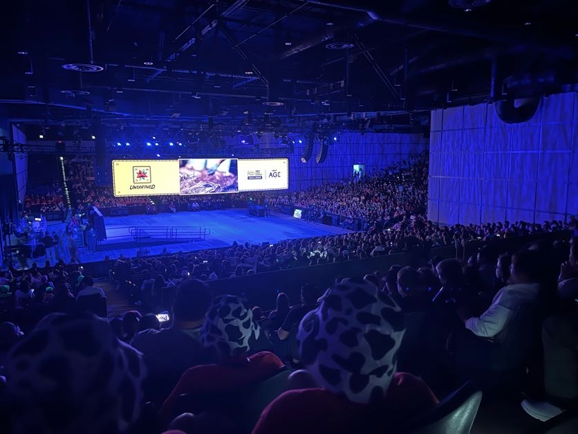 Crowd gathered in the World Festival arena